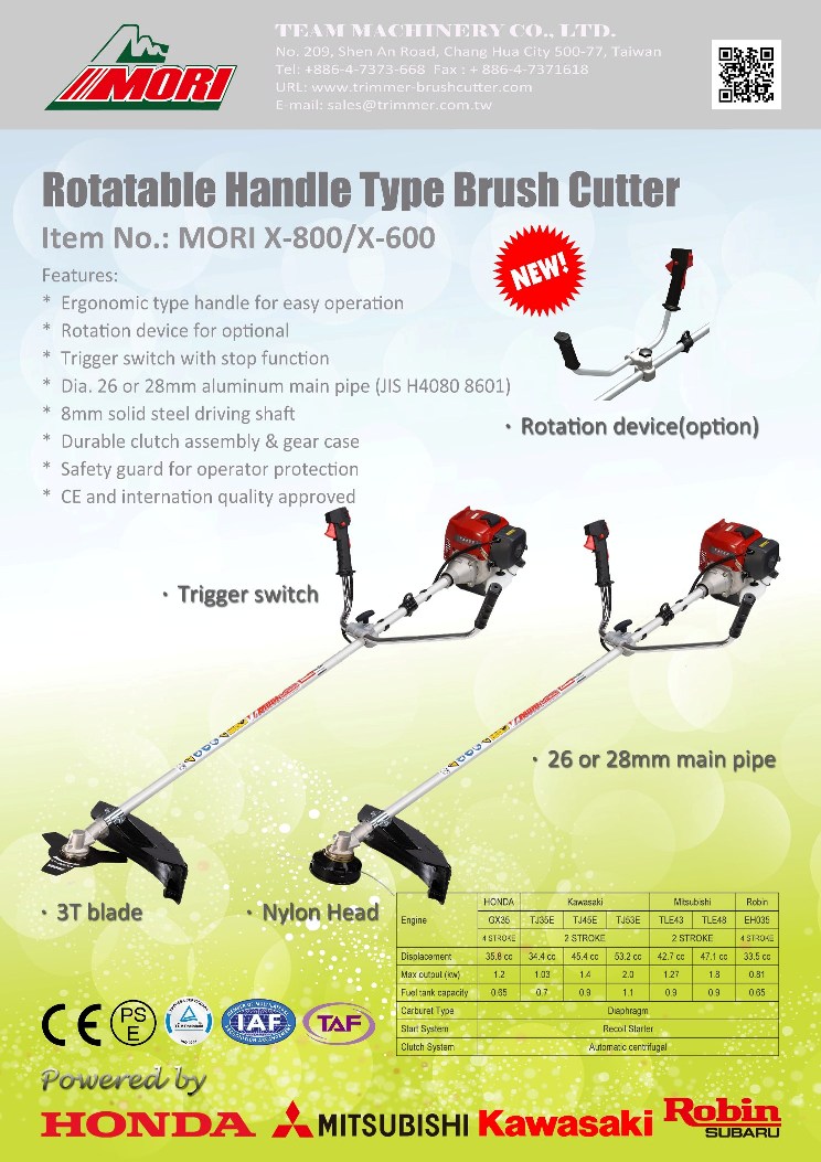 Professional and Heavy Duty Prefered Brush Cutter